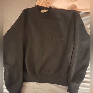 Black fear of god essential sweatshirt